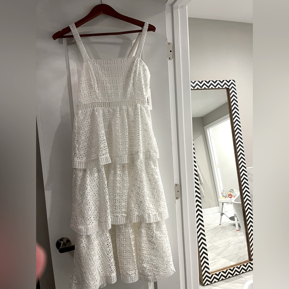 NWT White ruffled dress from Red Dress